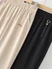 Pantalones de Verano Finos y Fluidos de Pierna Recta para Mujeres de Mediana Edad y Mayores, Nuevo Estilo 2026, Pantalones Cortos Sueltos Casuales