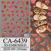 Pegatinas para Uñas de Hoja de Arce de Otoño 5D en Relieve Tridimensional Estilo Maillard de Otoño Pegatinas de Arte para Uñas de Hoja de Arce Accesorios Estilo Ca