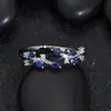 Colección de Anillos de Latón Plateado con Circonita de Moda Más Vendidos, Anillos de Plata de Lujo Ligero Transfronterizos, Versátiles para el Uso Diario