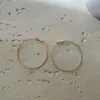 Pendientes Grandes Exagerados de Moda Estilo Europeo y Americano para Mujer, Lujo Ligero, Diseño Retorcido de Alta Gama, Pendientes Nuevos Minimalistas