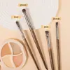 Pincel para Cejas Popular Transfronterizo Inclinado Ultra Fino de 4 Puntas Pincel Delineador de Ojos Pincel de Maquillaje para Principiantes Pincel para Labios en Forma de Lengua Pincel Corrector