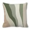 Fronha de Almofada Personalizada Estilo Ins Moderno Verde Transfronteiriça Florais Abstratos Capa de Almofada para Sofá de Casa