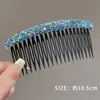 Pente de Inserção Reversa Estilo Coreano para Crianças Leve Luxo Strass Estrela de Cinco Pontas Presilha para Cabelo Franja Cabelo Solto Ferramenta para Arrumar Grampo de Cabelo Acessórios de Adorno de Cabeça Feminino