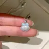 Colar de Concha com Laço Brilhante Estilo Coreano para Mulheres, Luxo Leve, Sensação de Alto Padrão, Gargantilha, Design de Nicho, Acessórios de Praia, Colar para Mulheres
