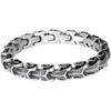 Pulsera retro de quilla transfronteriza europea y americana para hombre, personalidad dominante, plata tailandesa envejecida, hip hop punk, pulsera de moda para hombre