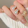 Pendientes Redondos de Perla para Mujer Elegantes Exquisitos Pequeños Pendientes Aguja de Plata S925 Pendientes de Lujo Ligero de Gama Alta Simples Versátiles