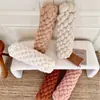 Almohada retorcida de lana de cordero, Almohada larga tejida para decoración de dormitorio y sala de estar, Cojín de felpa para sofá, Envío directo de una sola pieza