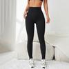 Roupa Fitness Transfronteiriça Calça Esportiva Justa de Manga Comprida Recortada Fresca Listra Horizontal Jacquard Sem Costura Aliexpress Ebay Amazon