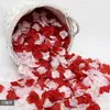 Quarto de Casamento Confissão de Noivado Decoração Romântica Suprimentos Rosa de Casamento Pétalas Vermelhas Falsas de Tecido para Espalhar