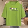 Camiseta de manga corta a media manga para mujer de comercio exterior transfronterizo, talla grande holgada para mujeres de talla grande, disimula la barriga y oculta la grasa, top adelgazante de manga media