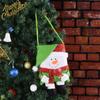 Bolsa de regalo navideña con decoración transfronteriza, bolsa de regalo navideña con forma de muñeco de nieve y dulces.
