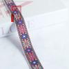 Cinta Jacquard Estilo Étnico Retro Flor de Ocho Hojas de 2.5cm Accesorios Tejidos Ropa Cortinas para el Hogar Varias Decoraciones DIY
