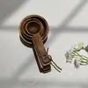 Juego de Cucharas Medidoras de Madera de Acacia Báscula de Cocina para Hornear Cuchara Medidora en Gramos Madera Maciza Cuchara para Leche en Polvo Café Cuchara Medidora en Gramos