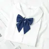 Foto de Graduación Uniforme Académico Borgoña Corbata de Moño Estilo Academia Estudiante JK Japonés Uniforme Escolar Traje de Marinero Corbata Flor