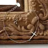 Pulsera de plata de ley S925 con cruz para mujer, europea y americana, superventas transfronteriza, joyería de mano de lujo ligero de alta calidad, accesorios simples versátiles