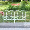 Paneles de Valla de Plástico Estilo Europeo Valla para Jardín Exterior Seto Simple Valla Decoración de Boda Valla Barandilla Imitación de Hierro Forjado