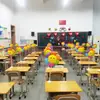 Decorações de Mesa para Crianças na Época de Volta às Aulas: Balões de Girassol de Pé, Margaridas, Evento Esportivo Escolar, Arranjo de Mesa para Sala de Aula de Jardim de Infância