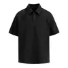 Cleanfit Camiseta Masculina de Verão American Heavyweight Desconstruída Manga Curta Corte Boxy Air Cotton Top de Manga Curta Costurado