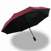 Paraguas automático plegable para hombre y mujer, grande, reforzado, grueso, de doble propósito, con protección solar y protección UV.