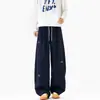 Calça Casual Nova para Primavera e Outono de 2026, Simples e Moderna, Estilo Artístico Harajuku, Relaxada e Fashion, Estilo Japonês Versátil para Homens e Mulheres