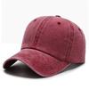 Boné de Baseball em Sarja Lavada com Parte Superior Macia, Logo Personalizável, Estilo Vintage, Chapéu Versátil para Venda Transfronteiriça, Boné de Algodão com Acabamento Desgastado