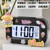 Melody Mini Luminoso Digital Pequeño Despertador Temporizador Estudiante Mesita de Noche Portátil Reloj Escritorio Inteligente Hora Digital