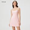Vestido Suspensório Esportivo de Primavera e Verão para Mulheres, Ajuste Slim, Anti-Exposição, Bojo, Saia de Tênis Fitness D25027