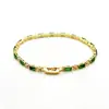 Pulsera de Tenis de Circonita Morada Simple de Lujo Europea y Americana Transfronteriza Aliexpress para Mujer, Versátil y al por Mayor del Fabricante