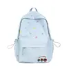 Mochila Escolar de Grande Capacidade para Mulheres, Novo Estilo para Alunos do Ensino Fundamental, Aparência de Alta Qualidade, Mochila Estilosa de Estrelinha, Mochila Casual Simples e Versátil para Viagem