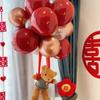 Bola de aire flotante de oso de boda para hombre y mujer, decoración de sala de estar, conjunto festivo de alto nivel