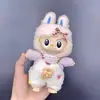 Adecuado para ropa de muñeca Labubu, conjuntos de vinilo de peluche, para las muñecas de la primera, segunda y tercera generación Sitting Party, incluyendo faldas y conjuntos de repuesto