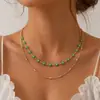 Set de pulseras de margarita pequeñas transfronterizas de moda europea y americana, collar de joyería simple y de lujo ligero de moda, accesorios de mano de comercio exterior para mujeres