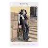 Vaqueros de pierna ancha y cintura alta en gris cemento para mujer, otoño e invierno 2024, nuevos pantalones de corte holgado con diseño de bajo asimétrico.