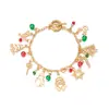 Adornos Navideños Europeos y Americanos Dibujos Animados Árbol de Navidad Copo de Nieve Estrella de Cinco Puntas Pulsera Colgante Pulsera de Atmósfera Navideña