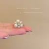 Anillo Abierto de Zirconia y Perla de Gipsofila para Mujer 2026 Nuevo Lujo Ligero Diseño de Nicho de Gama Alta Anillo para el Dedo Índice