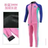 Roupa de Neoprene Infantil para Uso Externo, Manga Longa, à Prova de Frio e Quente, com Forro de Fleece, Dividida, para Meninos e Meninas, Roupa de Banho de Secagem Rápida para Crianças Pequenas e Médias