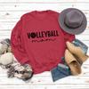 Estación independiente transfronteriza MAMÁ DE VOLEIBOL letra VOLEIBOL suelto casual top manga larga talla extra suéter venta al por mayor