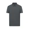 Camisa Polo de Manga Corta a la Moda para Verano, 180g Nylon, Diseño de Empalme sin Costuras, Secado Rápido, Ropa de Trabajo con Texto Impreso