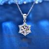 Joyería Junli Amor Copo de Nieve Ocho Corazones y Ocho Flechas Colgante de Diamante para Mujer Estilo Ins Nuevo Lujo Accesible Nicho Collar Sencillo