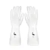 Impresión Lisa PVC Limpieza Descontaminación Lavado Ropa Guantes Duraderos Limpieza Hogar Impermeables Guantes de Lavar Cocina Mujeres