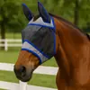 Nova Máscara de Cavalo, Capuz de Cavalo Anti-Mosquito e à Prova de Insetos, Máscara Voadora de Cavalo, Máscara de Malha Respirável, Material Equestre