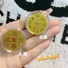 Adesivos Dourados Folha de Ouro para Celular do Ano do Cavalo para Boa Sorte e Fortuna, Adesivos de Cartão Dourado Cinco Deuses da Riqueza Aderentes Venda por Atacado