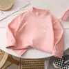 Camiseta Térmica de Forro Polar con Cuello Medio Alto para Niños y Niñas, Ropa Interior Cálida para Primavera, Otoño e Invierno, Venta al por Mayor para Camisetas Interiores de Niños Medianos y Mayores