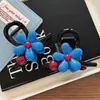 Pinza Grande de Garra de Gama Alta Modelo Nuevo 2026 Clip de Tiburón Azul Floral Accesorio para el Cabello Estilo Minimalista Negro