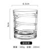 Gira durante 18 SegundosVaso Creativo para Whiskey Vasos de Cristal Copa para Licores Taza para el Hogar Estilo Japonés