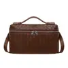 Bolsa para Lonchera 2026 Nueva Bolsa de Lonchera Tejida Vintage para Mujer, Bolso Cruzado de Alta Gama Versátil de Gran Capacidad para el Trabajo