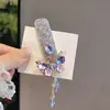 Grampo de Cabelo com Borla de Cristal Roxo Estilo Chinês, Parecendo uma Fada, para Mulheres, Presilha Lateral de Luxo Leve de Alta Qualidade, Presilha BB