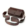 Bolso Pequeño Vintage Bolso de Mujer Nicho 2025 Nuevo de Moda Verano Versátil Correa Ancha Bolso de Hombro Cruzado Popular Bolso Cilindro
