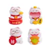 Micro-paisaje Creativo Lindo Gato de la Suerte Figura DIY Artículo Decorativo Accesorios de Bolsa Sorpresa Mini Escritorio Coche Pequeño Adorno