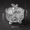 Grava de Cristal Blanco Adornos de Cristal Natural Pulsera Purificación Desmagnetización Piedra Contenedor Cuenco de Vidrio Caja de Almacenamiento de Joyería Mayoreo